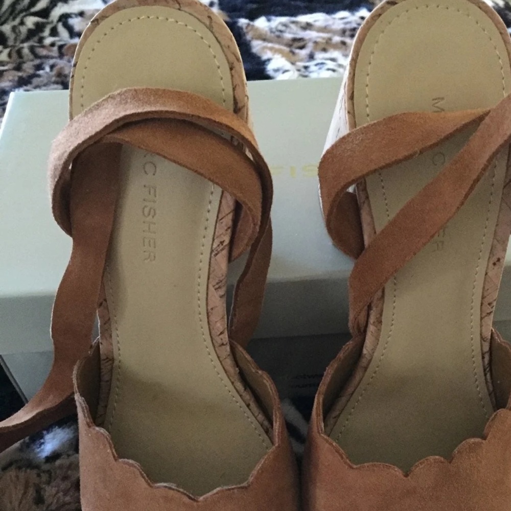 Marc Fisher Ankle Tie Sandals..NWOT